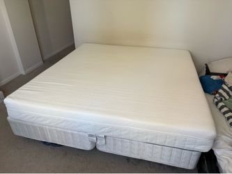 King size mattress + box+ frame