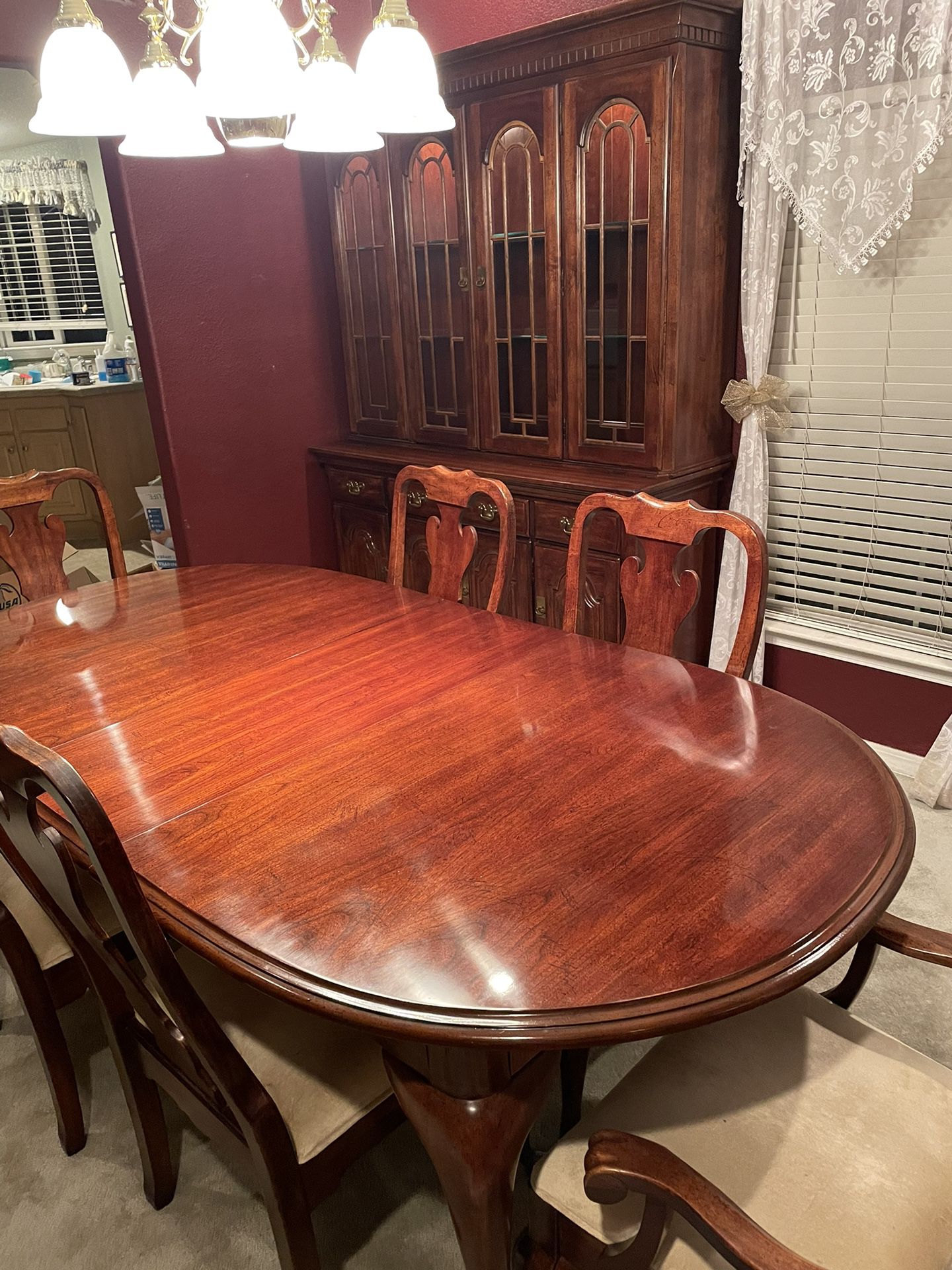 Dining Room Table and China Hutch