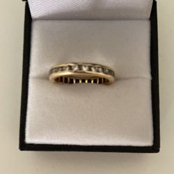 1/2 Carat Eternity 14k Gold Band Sz7