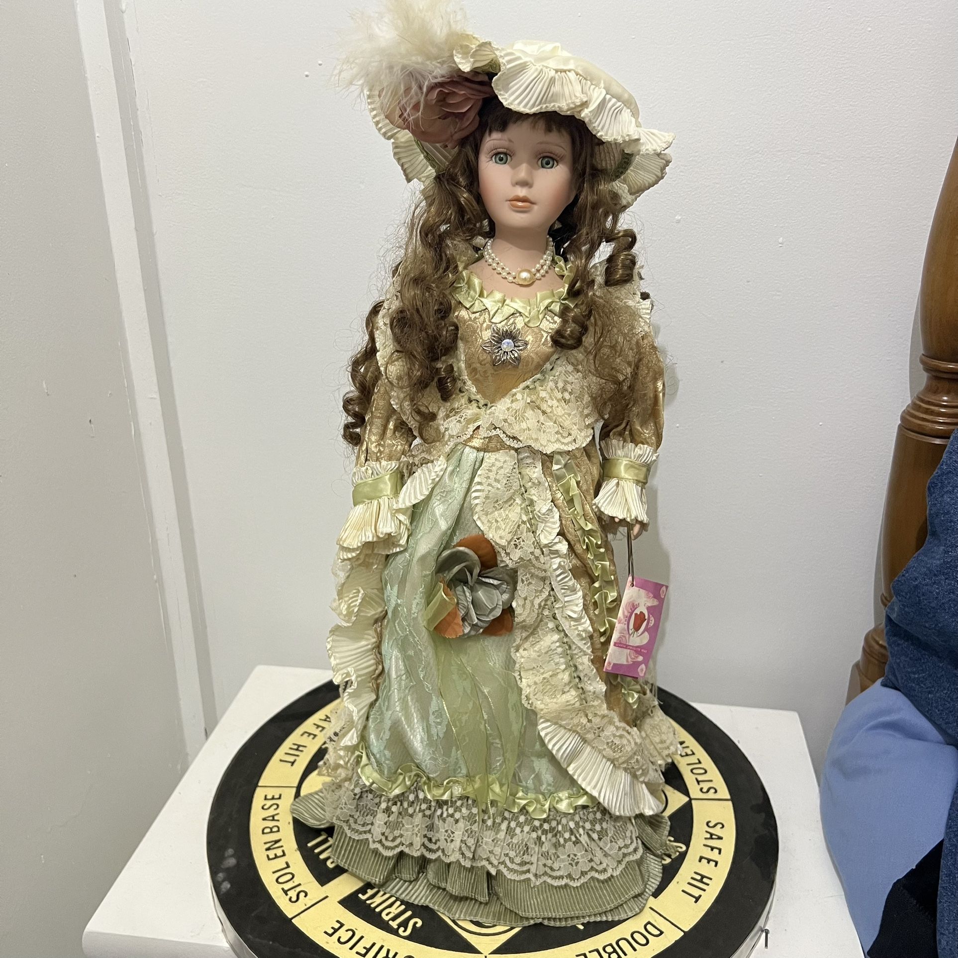 Vintage Rose Collection Limited Edition Porcelain Doll Victorian Style 22”