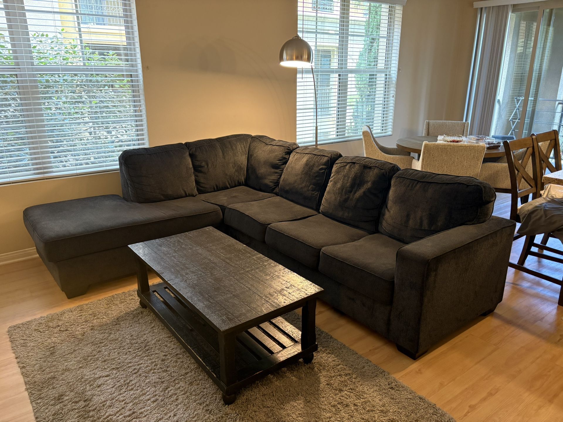 Sectional Sofa + Coffee Table + Tv Stand