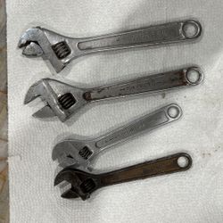 4 Wrenches - 2 Pieces 6” And 2 Pieces 8 Inches 