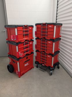 ​Milwaukee PACKOUT Modular Drawer Stack: Rolling & Dolly Combo
