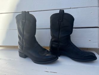 Ariat Boots Heritage Roper Western Black Leather
