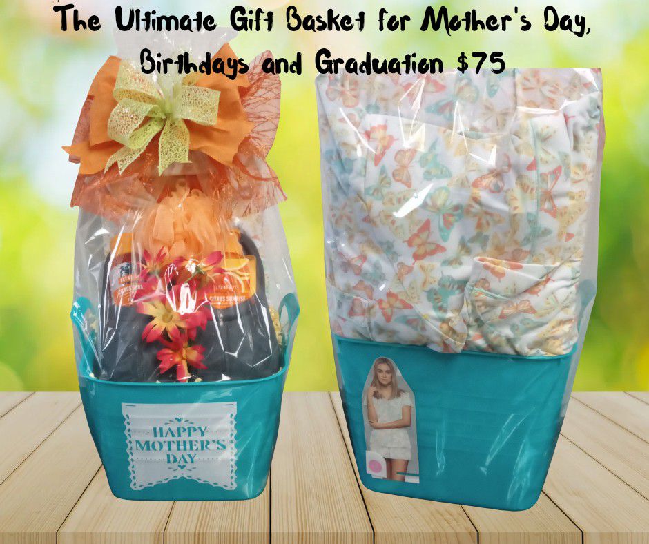 Mother's Day | Gift For Mother's Day| Gift For Her | Comforting Pajamas And Slippers Spa Gift Basket 