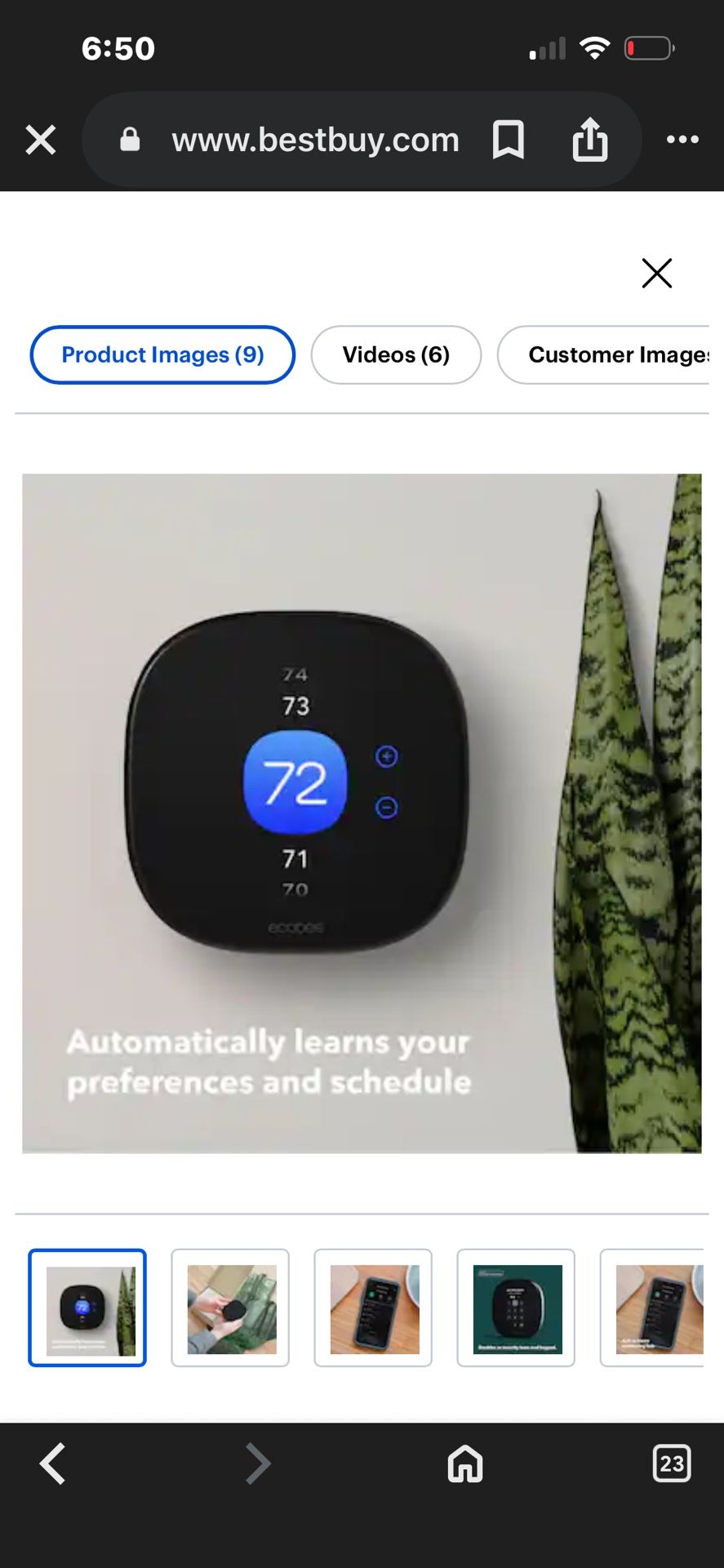 Ecobee Enhanced Smart Thermostat
