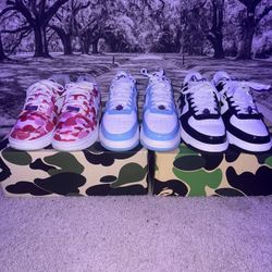 Size 8.5/9 Bape Bapesta Shoe’s