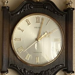 Seiko Transistor Wall Clock Vintage Made In Iran