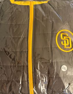Sam Diego padres puffer vest