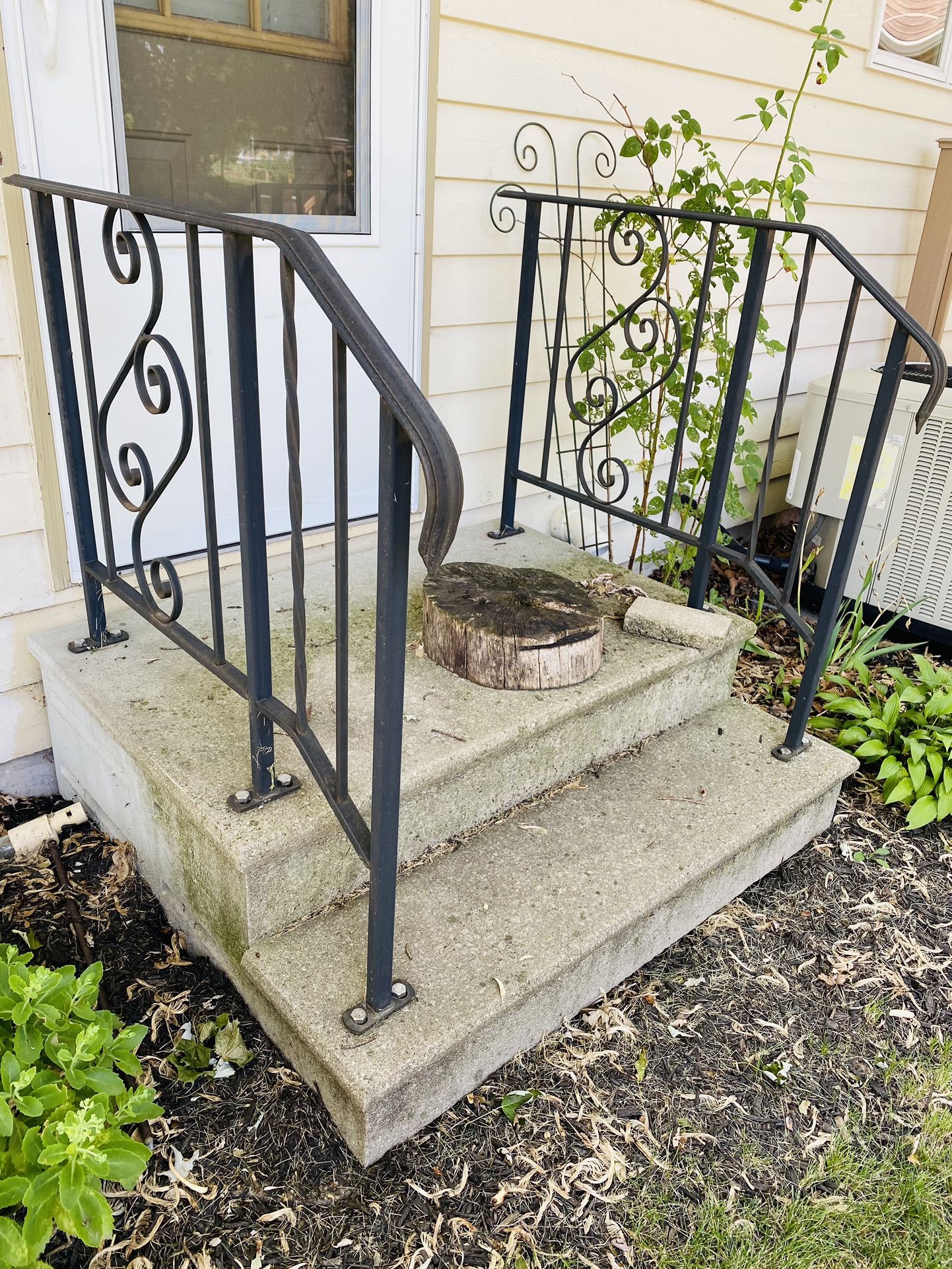 Concrete Steps And Railings