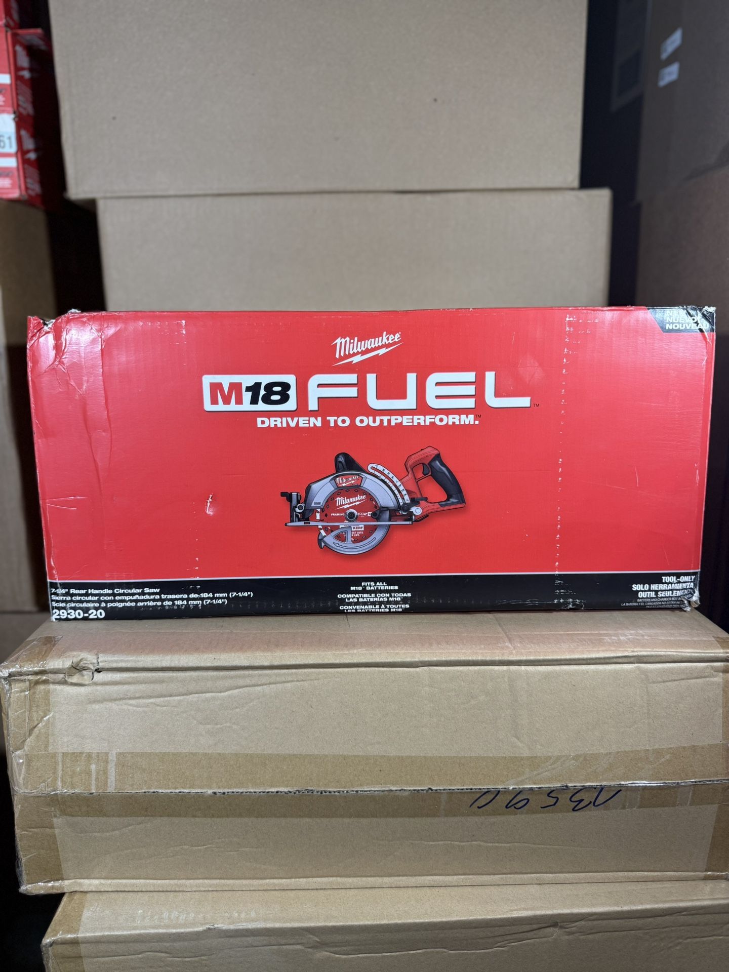 M18 Milwaukee FUEL 7-1/4 Rear Handle Skill Saw