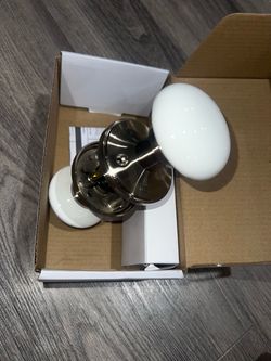 White Ceramic Door Knob Set