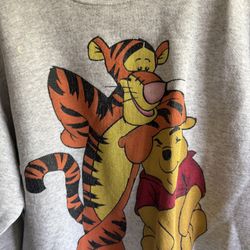 Disney Pooh Sweatshirt Size Large Vintage 