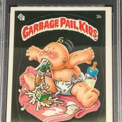 1985 Topps 1st Series Garbage Pail Kids #3b HEAVIN' STEVEN PSA GRADED GPK OS1