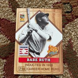 Baseball Cards Babe Ruth 