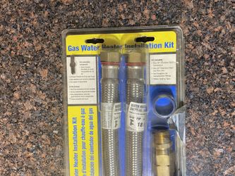 Watts GCK18 Gas Water Heater Installation Kit- with stainless steel connectors