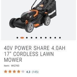  Brand New Cordless Lawn Mower 