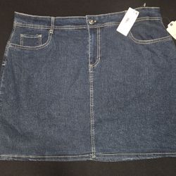 St John's Bay Blue  Skort size 18w 