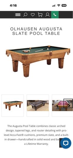 Olhausen Augusta Slate Pool Table