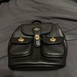 Coach Black Leather Bag Woman’s 