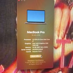 Mac book pro 2019 16 inch