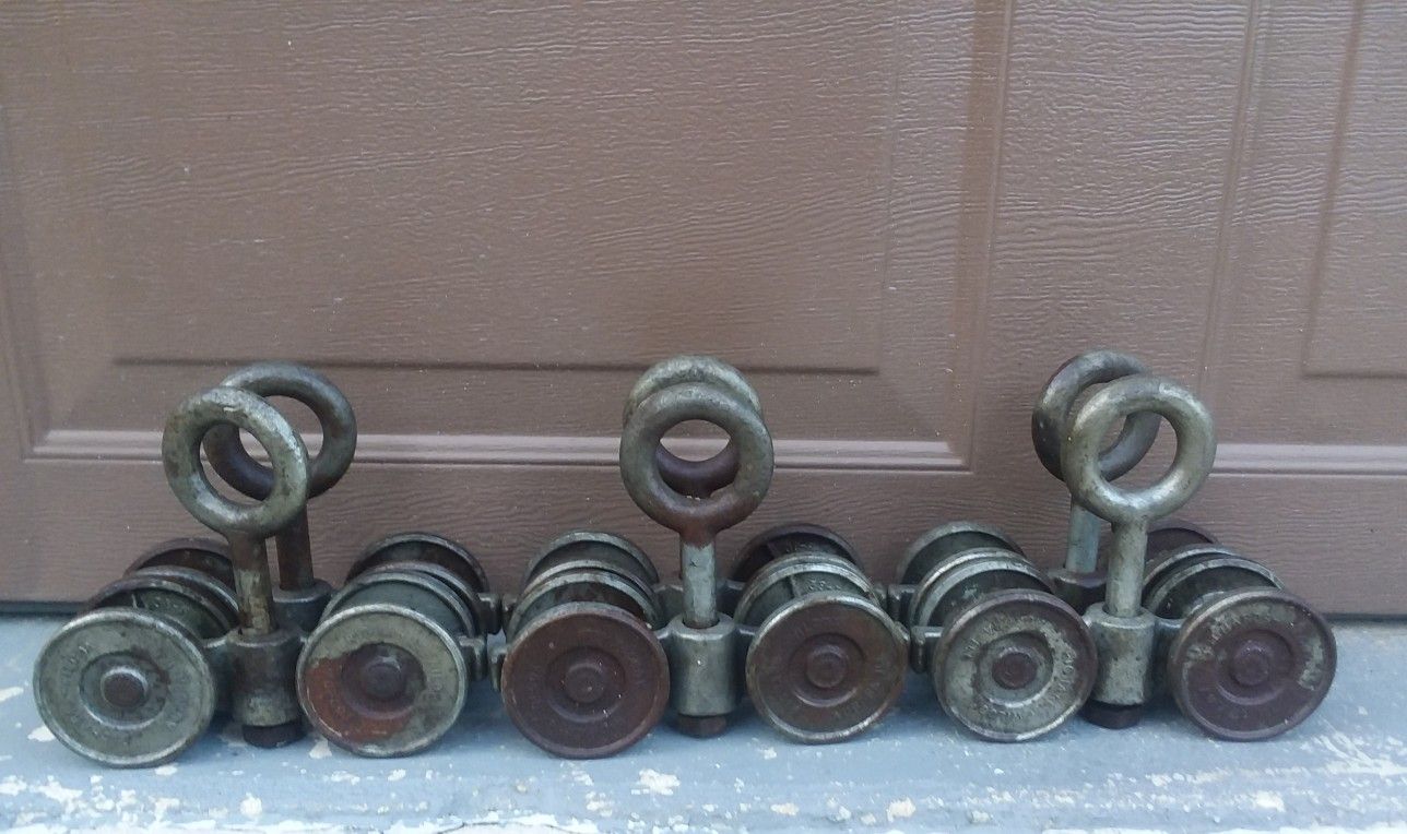 Vintage Richards-Wilcox Trolley Barn Door Rollers