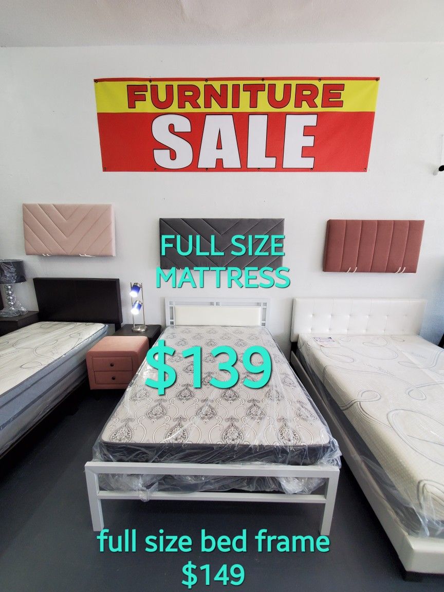 New FULL SIZE MATTRESS SPECIAL COME VISIT OUR STORE WE'RE OPEN EVERYDAY FROM 10AM TO 7PM