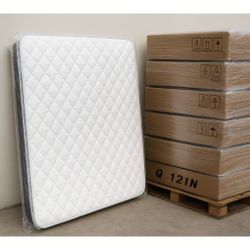 ABLYEA Queen Mattress 12" Brand New Hybrid