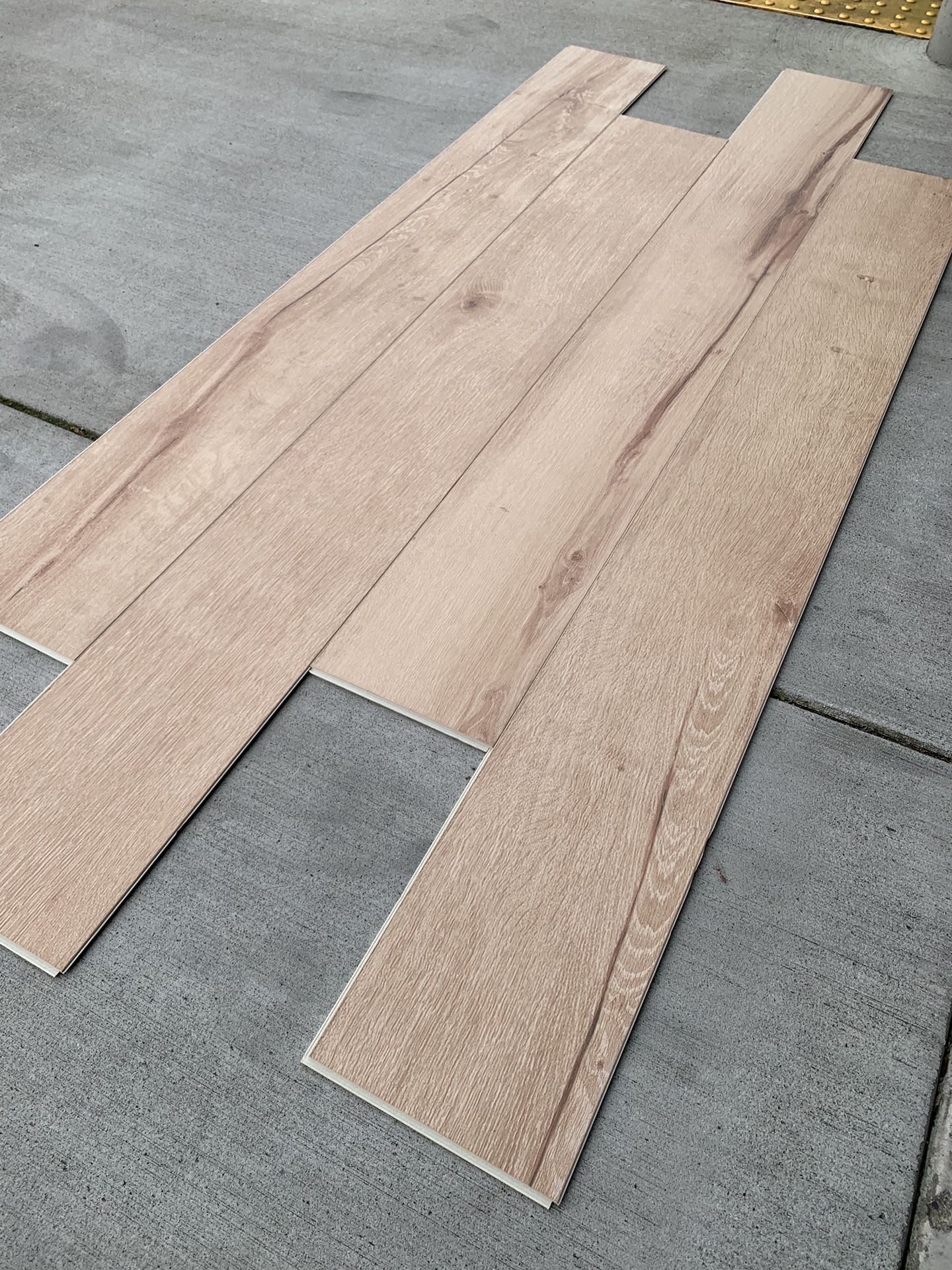Vinyl plank waterproof flooring 7.5mm with pad @ $1. 99/sf