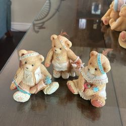 Cherished Teddies Set Of 3 “ Willie,Winona And Wylie