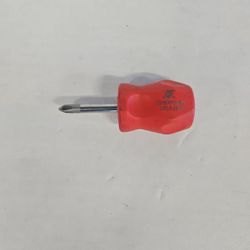 Snap On SHDP22IR  No.2 Stubby Orange Handle Phillips Screwdriver 816586-13