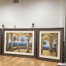3 Framed Pieces Of Art