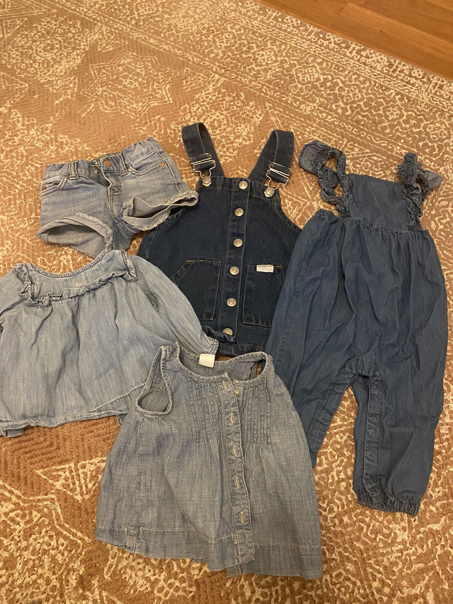 Baby Girl Denim Clothes Lot 7 For All Mankind Baby Gap