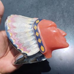 Indian Chief Illuminated Hood Ornament Nos Condition 