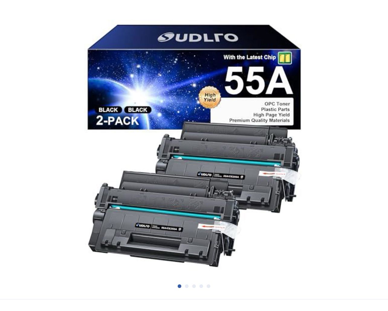 55A Toner Cartridge - Black High Yield Replacement for HP 55A 55X CE255A CE255X to Compatible with P3015 P3015dn P3015x Pro 500 MFP M521dn M521dw M525