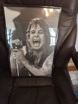 12x18 framed canvas picture of ozzy