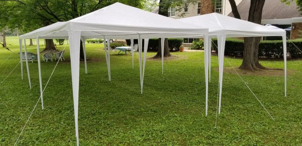 Cover Shelter Mighty Strong Tent New πͺπΌβ¨ 175 each King Size π4 pack of tents πΆ seats 130 people for 600 πEvent Garden Party Wedding 10x20 ea with