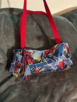 🫟HANDMADE 🫟Cute small spider-Man handbag with wallet ,key holder plus hanging chime.