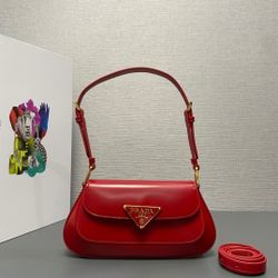 PRADA Saffiano leather fuschia pink Continental Wallet