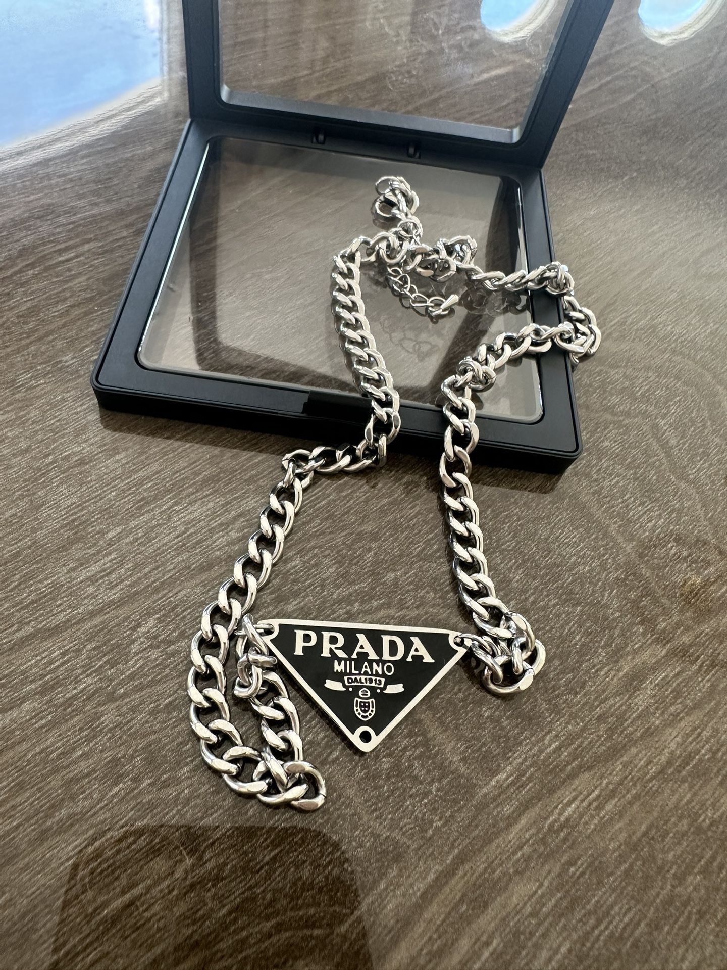 Triangle Silver Necklace New