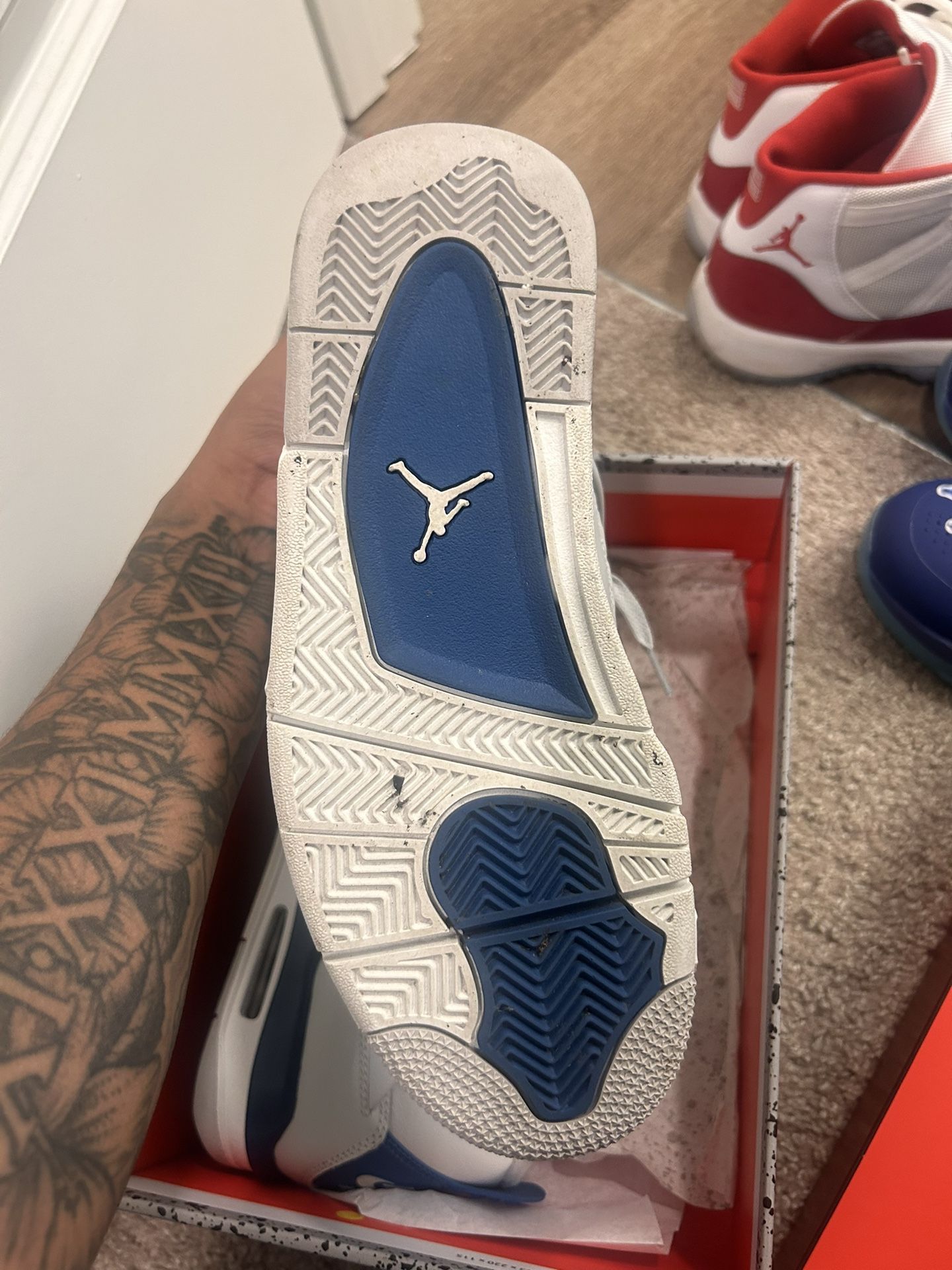 Military Blue Jordan 4 Retro