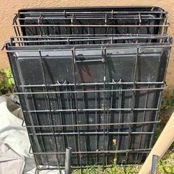 Two Small Metal Dog Crates 