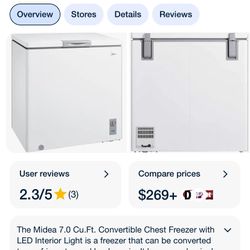 Midea 7.0 cu ft Chest Freezer