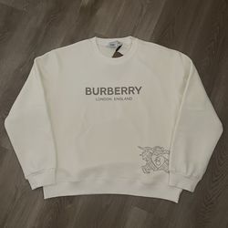 Burberry Logo Print Oversized Sweatshirt