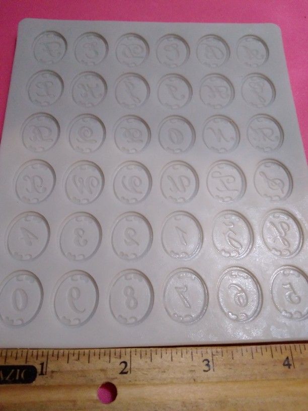 Alphabet Silicon Mold $10