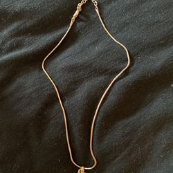 Gold Plated Amber Necklace