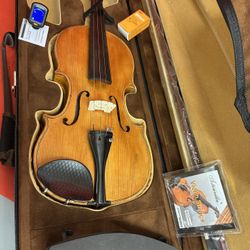 Vintage Antique 1962 Nicolo Rolla 4/4 Violin with New Bow, Digital Tuner, Shoulder Rest, Extra Strings 