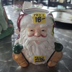 Fitz & Floyd Santa Candle 
