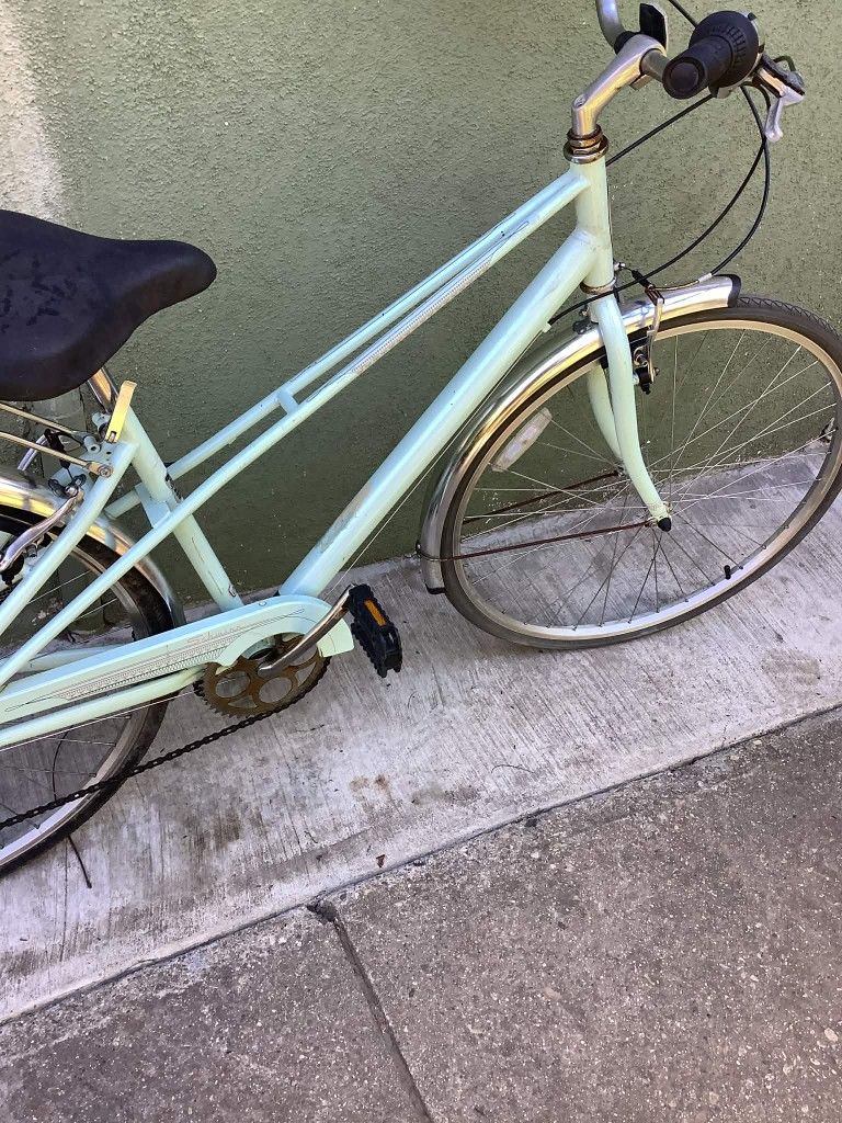 SCHWINN ADMIRAL MEDIUM STEEL HYBRID 7 SPD BIKE RIDES GREAT 💯