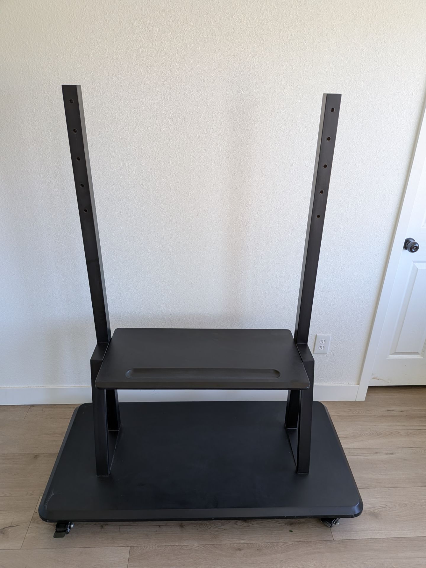Rolling TV Floor Stand Cart with Shelf – Stand Only / No TV Bracket